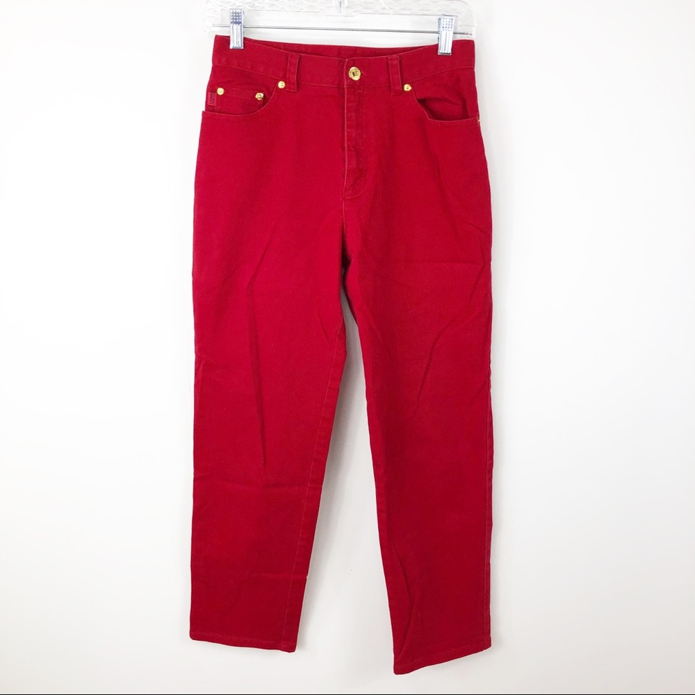 Red Lauren Jeans Co high waist Red Jeans 6P